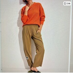 Varley Tacoma Straight Leg pleated pants size large Color